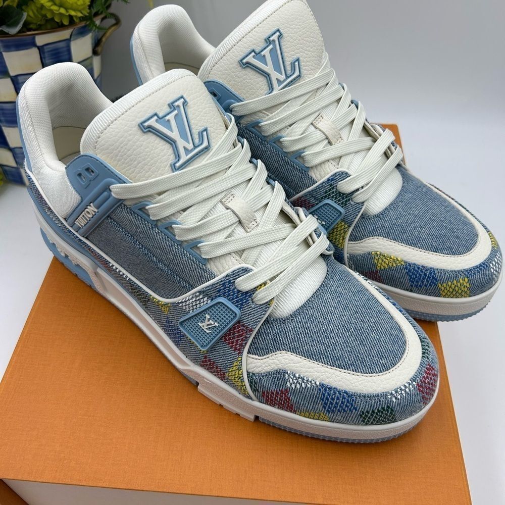 Men’s Louis Vuitton X Murakami trainer sneakers size 10 fits 11 US made Italy - Picture 5 of 12